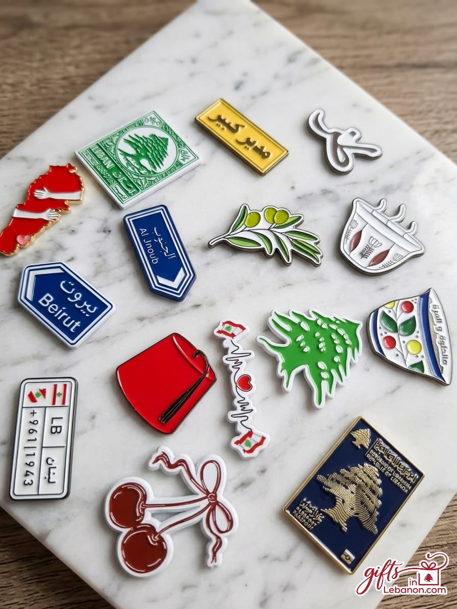 Lebanese Enamel Stickers & Fun Heritage Decals
