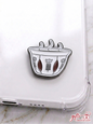 Traditional Lebanese coffee cup enamel sticker on a phone case