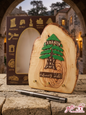 Handcrafted Olive Wood Lebanese Cedar Key Holder with Ahlan wa Sahlan inscription