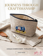 Hand-embroidered linen pouch featuring a classic blue Beirut taxi and Arabic calligraphy