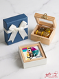 Umm Kulthum Enta Omri Wooden Music Box with Blue Gift Packaging